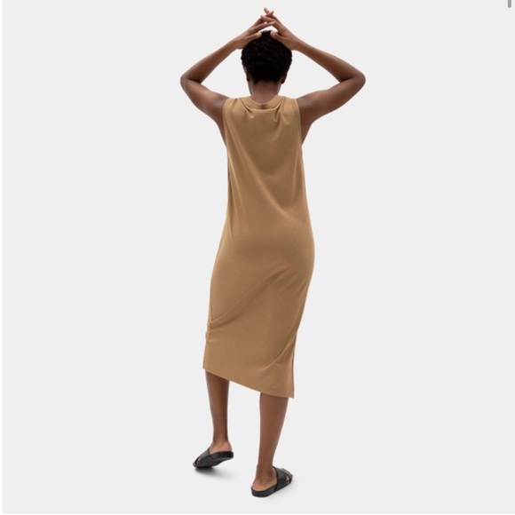 Everlane The Long Weekend Midi Tank Dress in Brown/Tan XS - Picture 2 of 6